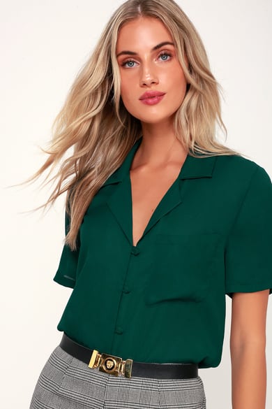 intern Voel me slecht verpleegster Cute Blouses and Shirts for Women | Sexy Button Down Shirts - Lulus