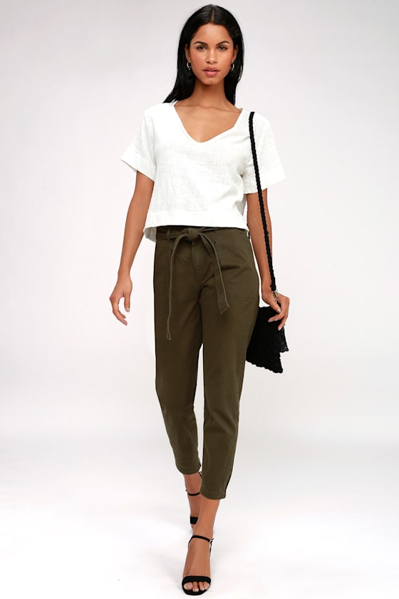 Signorina White Short Sleeve Top 1