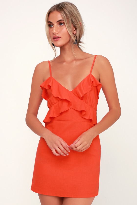 lulus red mini dress