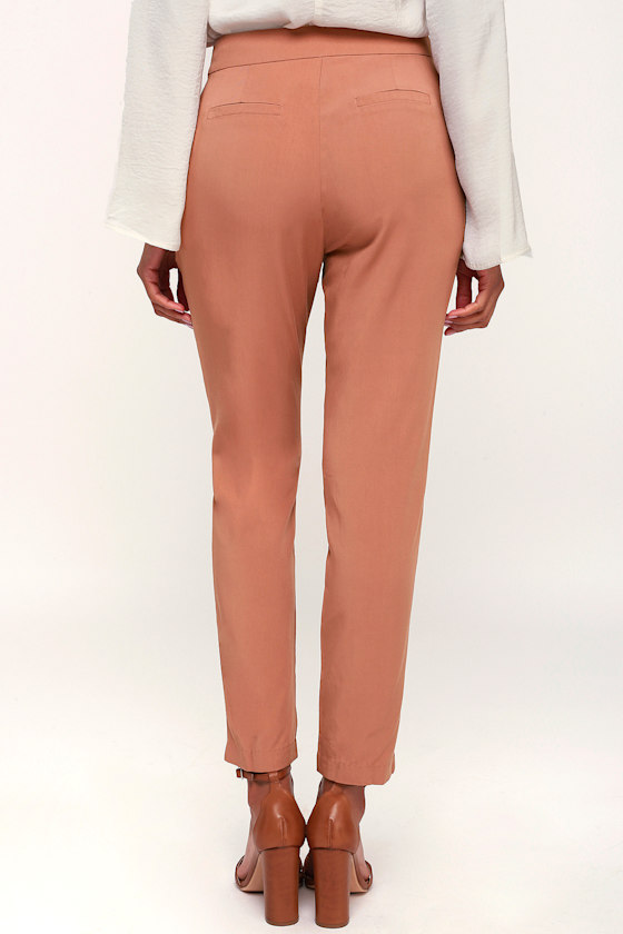 Confident Stride Tan Trouser Pants 4