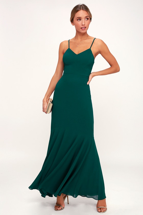 Stunning Maxi Dress - Emerald Green Maxi Dress - Maxi Dress - Lulus