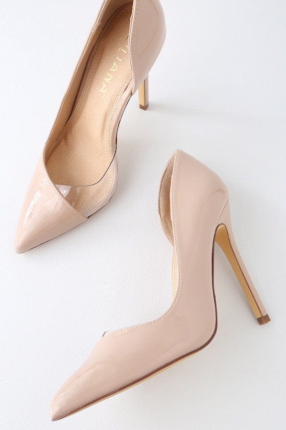 Issie Nude Patent D'Orsay Pumps 4