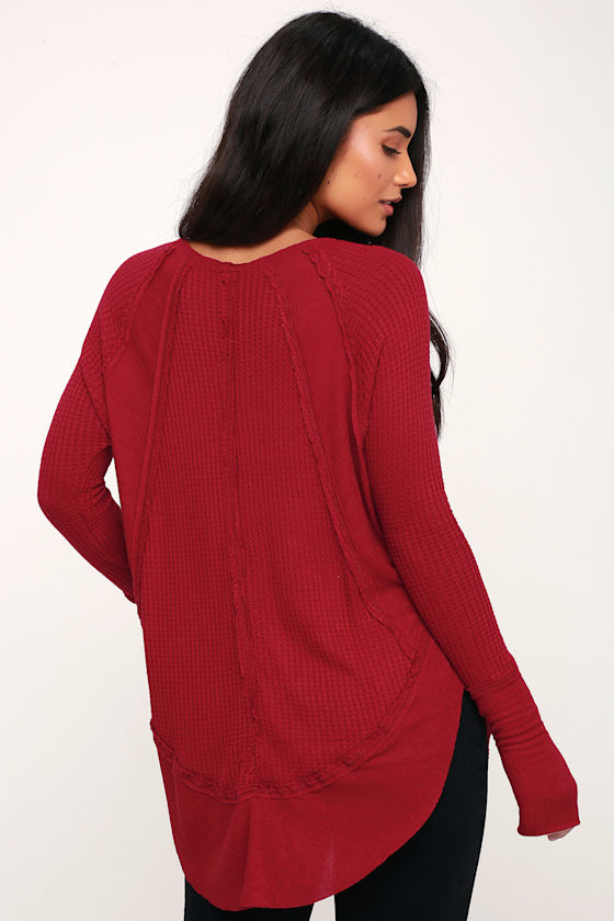 red thermal top