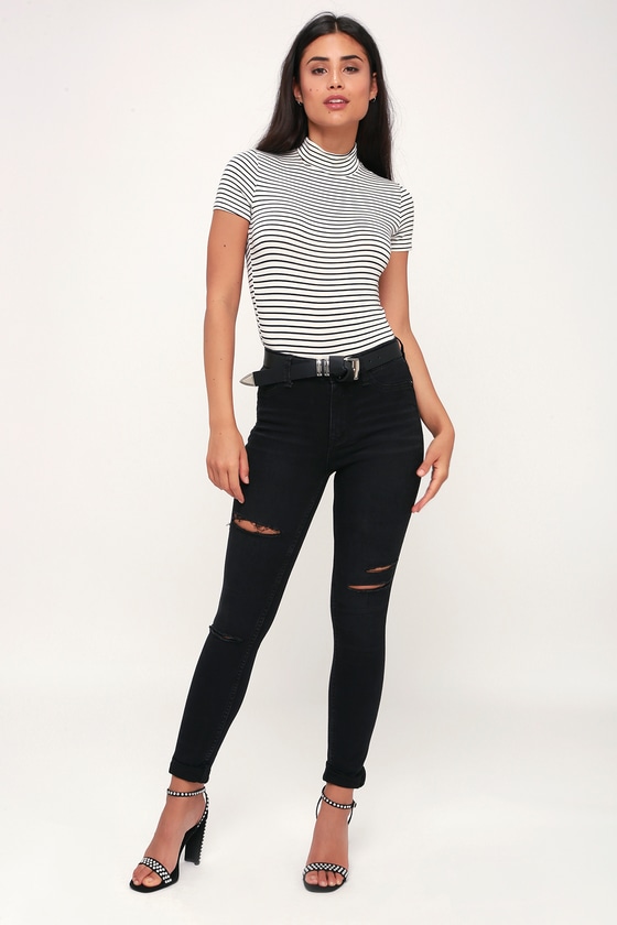 long black jeggings