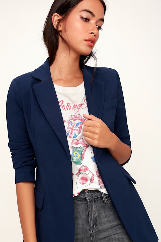 Best of Me Navy Blue Blazer 1