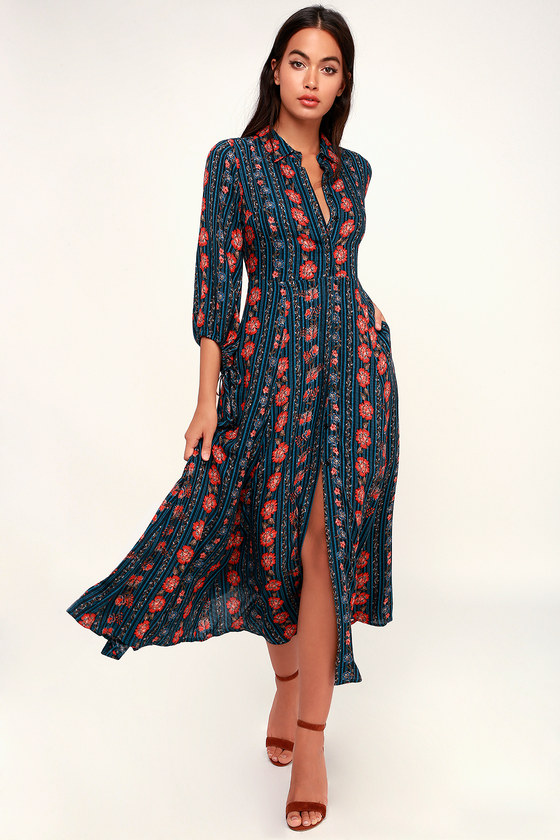 boho shirt dress