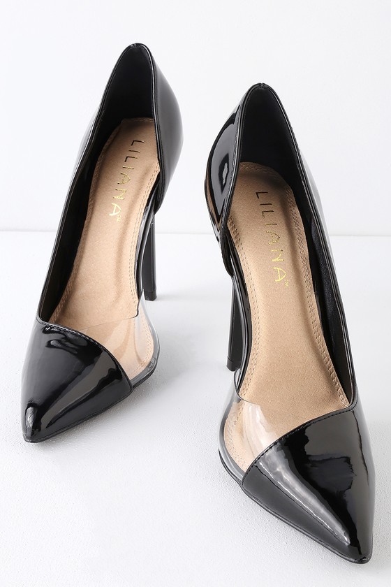 Cute Black Pumps - Patent Pumps - D'Orsay Pumps - Vinyl Pumps - Lulus