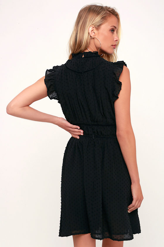 Francine Black Sleeveless Skater Dress 5