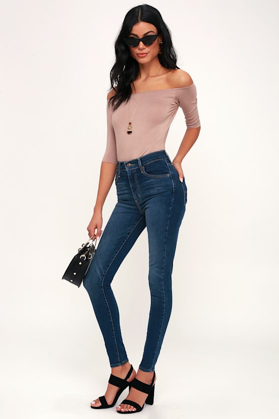 Mile High Super Skinny Dark Blue Jeans 2