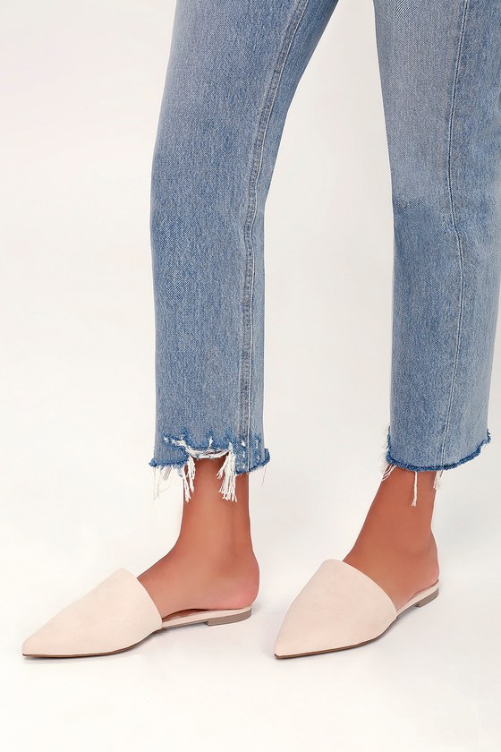 Pointed toe slide sale