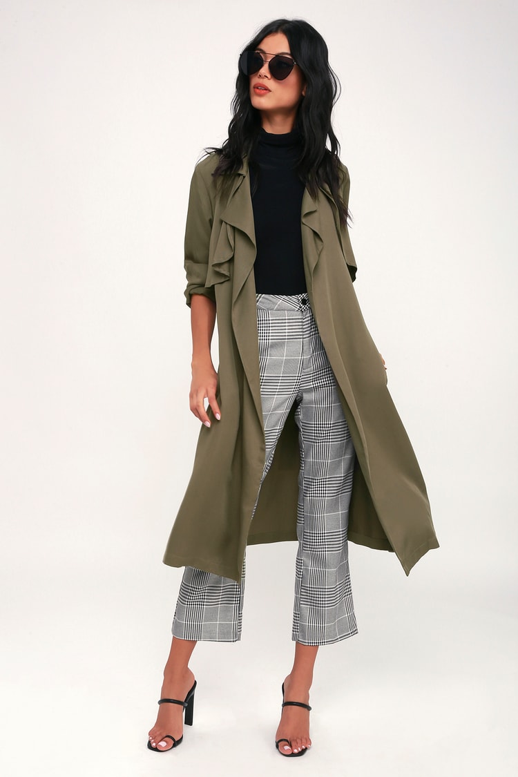 Happily Weather After Olive Green Trench Coat - Women\'s Coat - Lulus
