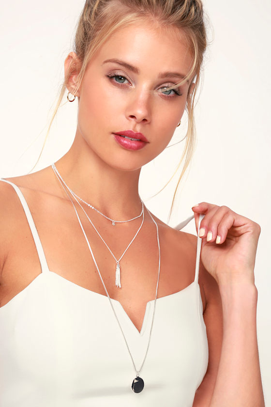 Antheia Silver Layered Necklace 2