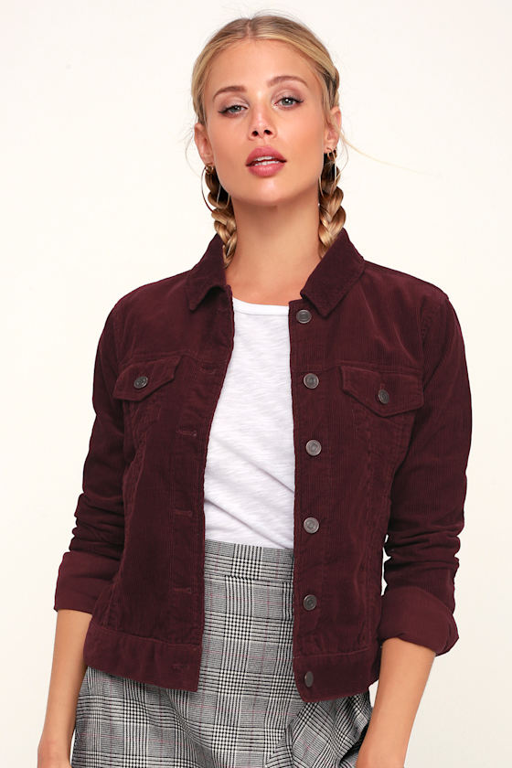 Hayes Burgundy Corduroy Jacket 2
