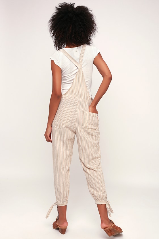 Bahamas Beige Striped Jumpsuit 2