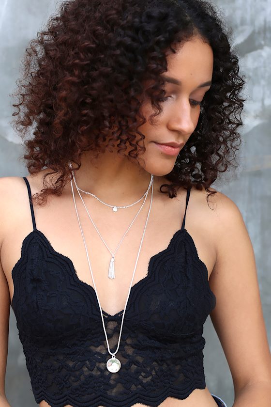 Antheia Silver Layered Necklace 3