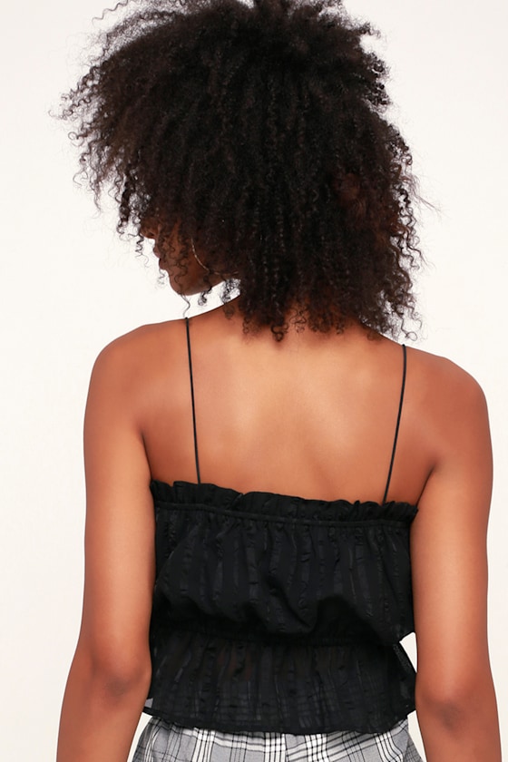Blouson Black Cropped Tank Top 4