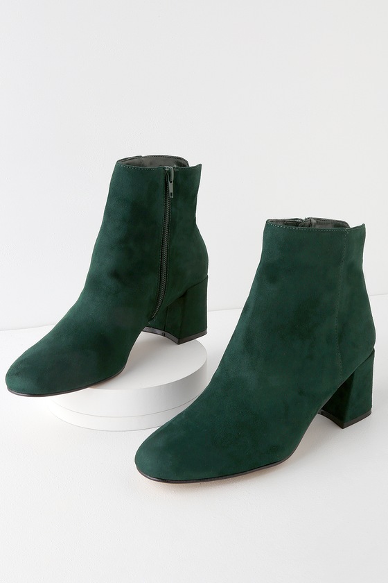 forest green ankle boots