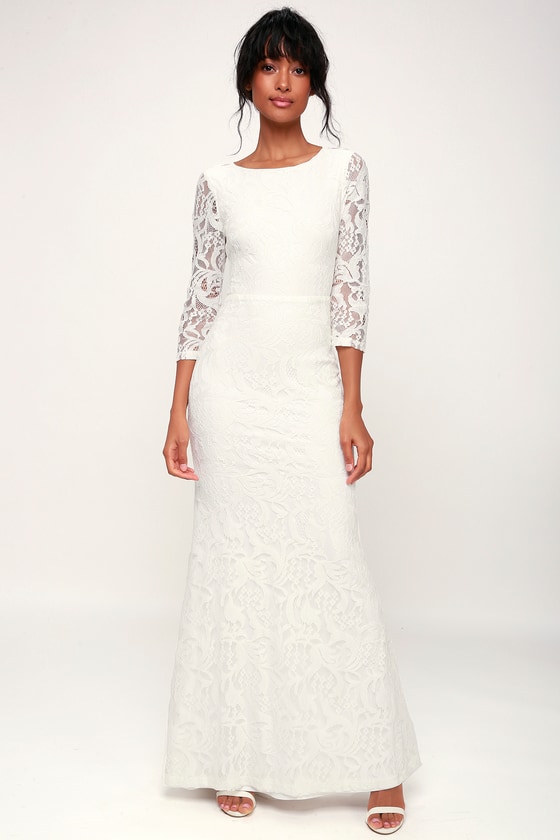 wedding frock white