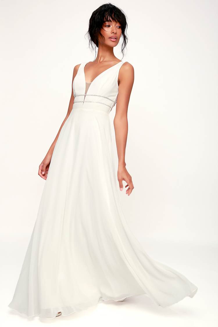 chinese dress ladies White Rose Dress