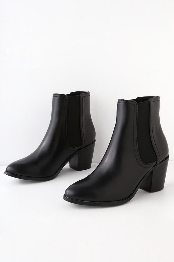 black ankle boots very