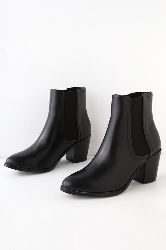 Teddy Black Ankle Booties 2