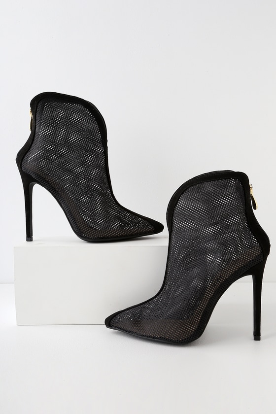 mesh ankle booties