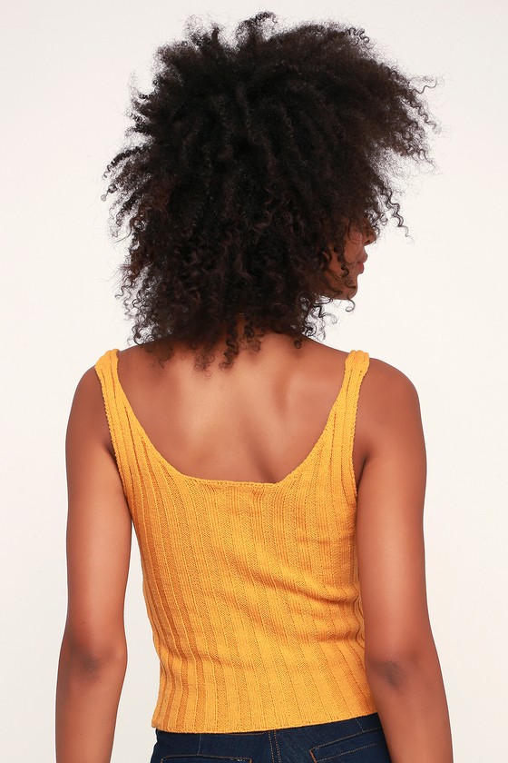 mustard yellow tank top