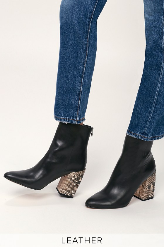 mid heel mid calf boots