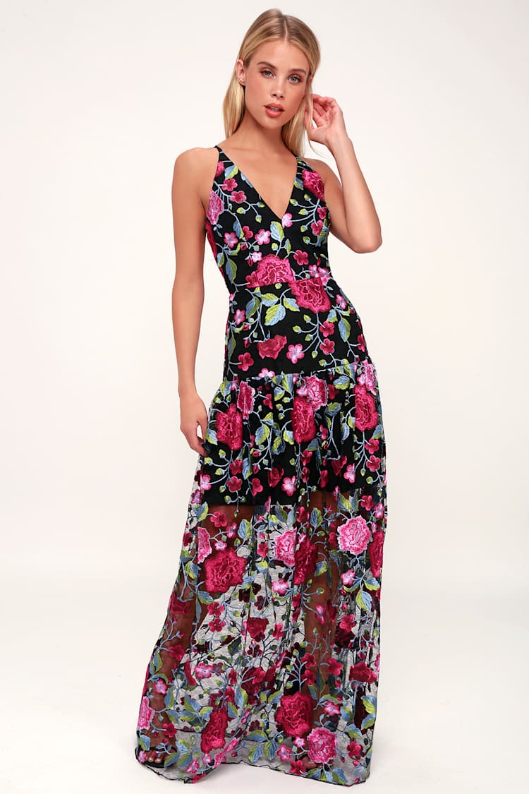 open lace back dress Burgundy Drift And Dream Braided Maxi Dress main image 1