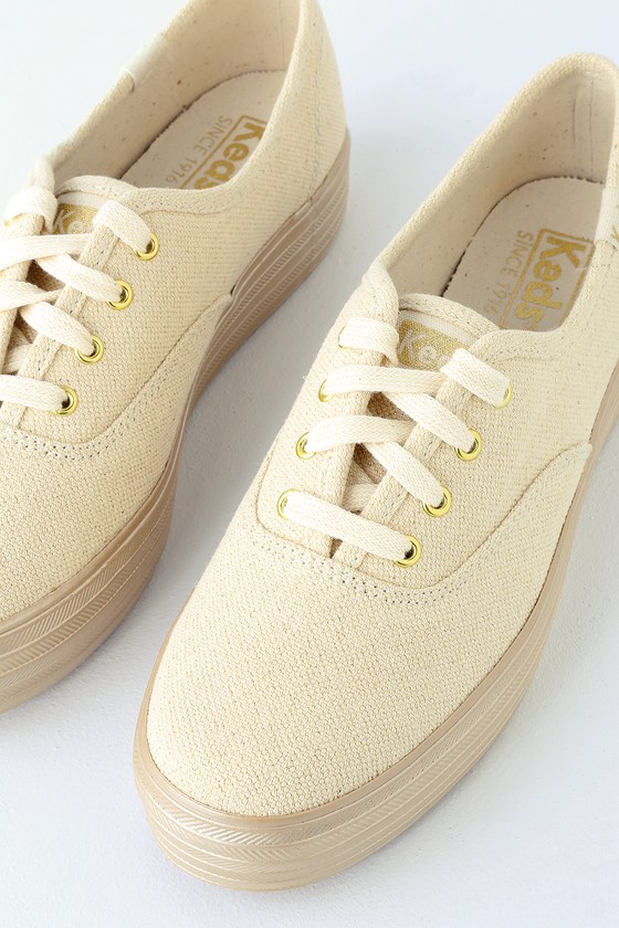 keds triple shimmer gold