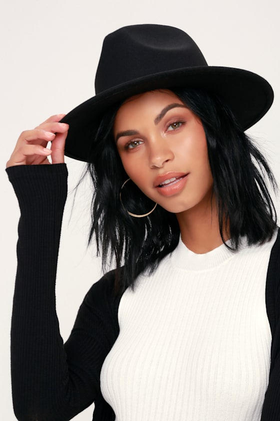 Wilinda Black Fedora Hat 2