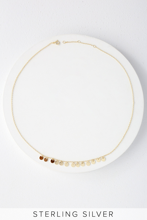 Happier Gold Circle Necklace 2