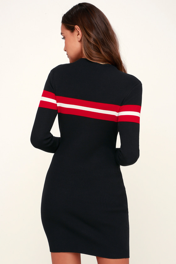 black sweater dress bodycon