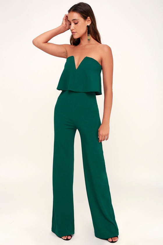 green sequin jumpsuit