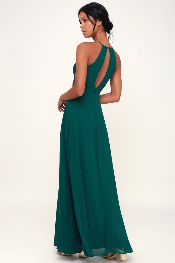Glam Emerald Green Maxi Dress - Sweetheart Maxi Dress - Gown - Lulus