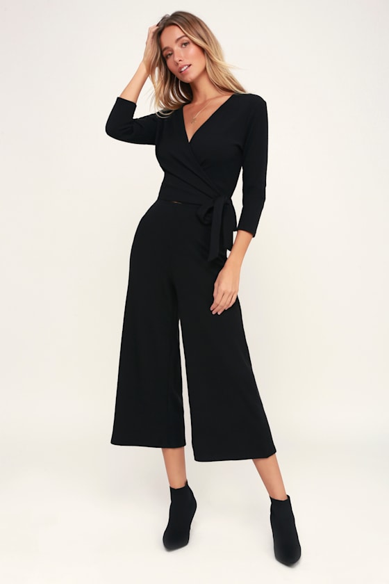 Cuddle Buddy Back Ribbed Culotte Pants 1