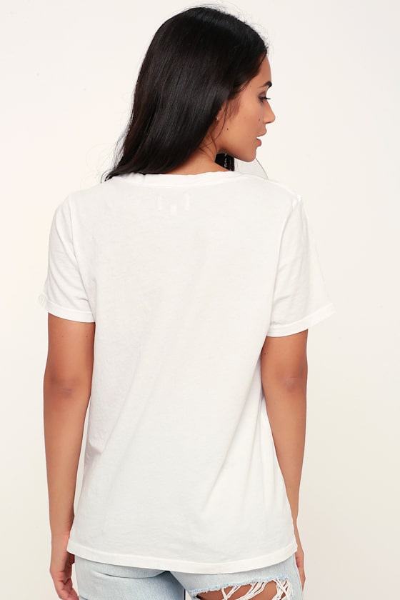 Hang in There Baby White Graphic Tee 2