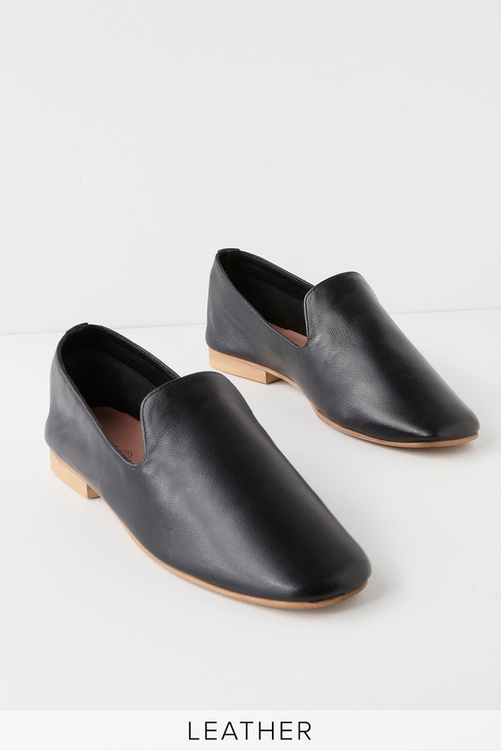 Chinese Laundry Jojo - Black Sheep Leather Loafers - Loafer Flats - Lulus
