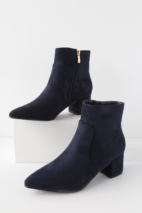navy suede thigh high boots
