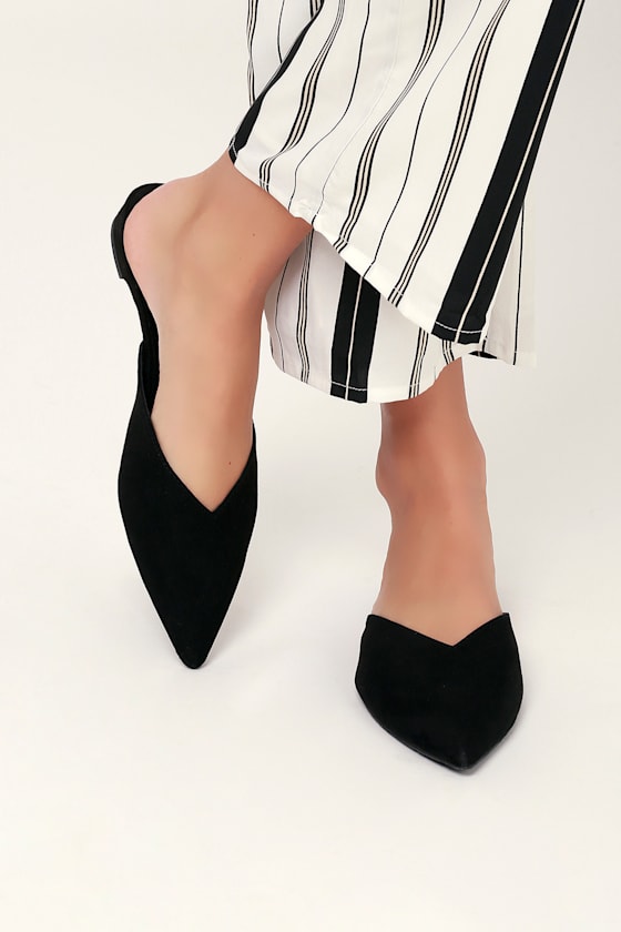 dolce vita black mules