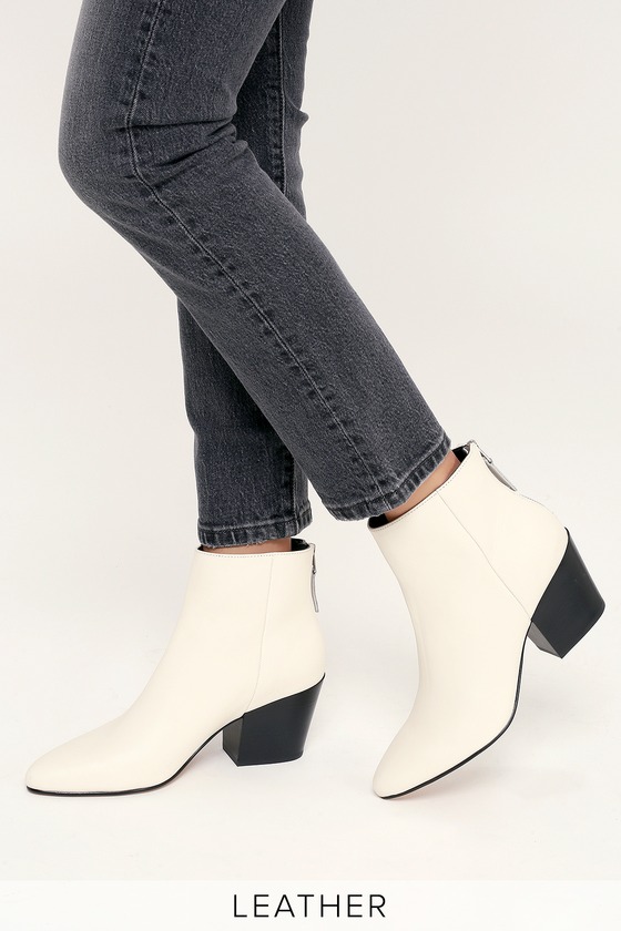 dolce vita slip on leather ankle booties