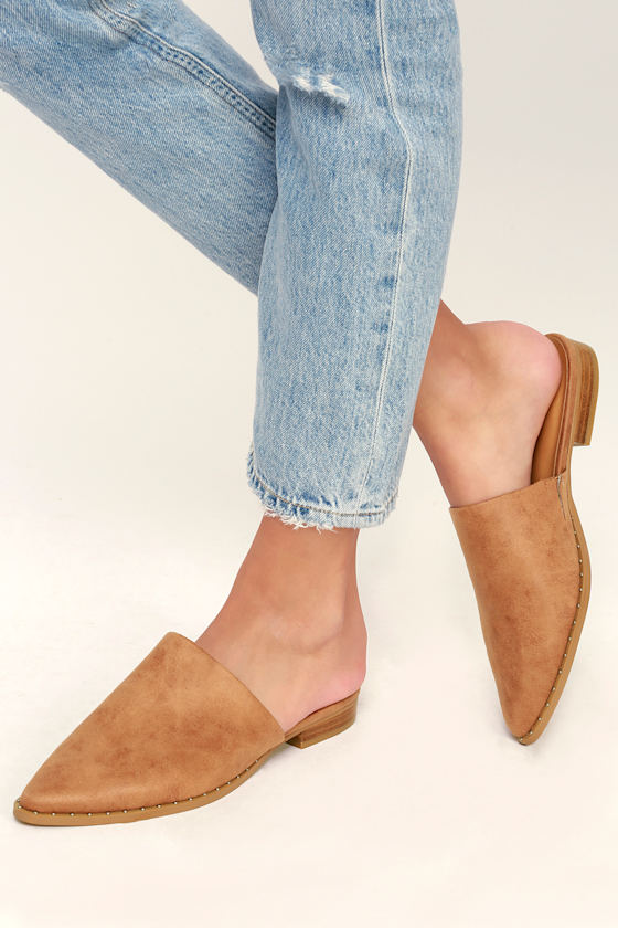 Ira Tan Suede Pointed Toe Mules 2