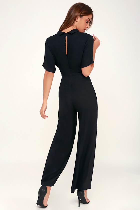 Aryelle Black Wide-Leg Jumpsuit 5