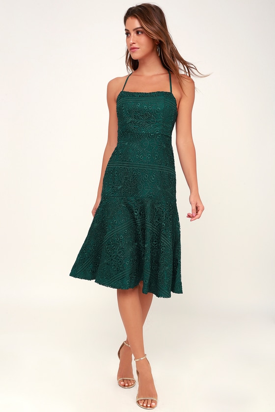 green lace dress lulus