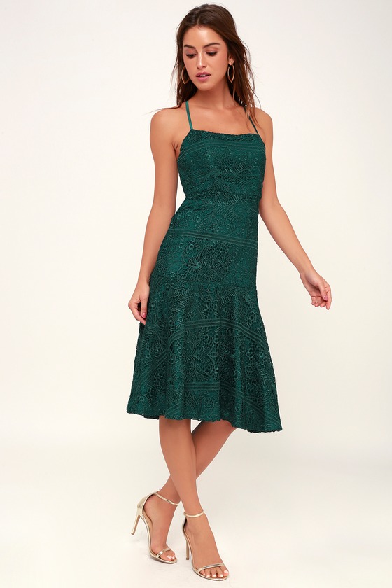forest green lace
