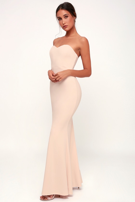 lulus strapless maxi dress