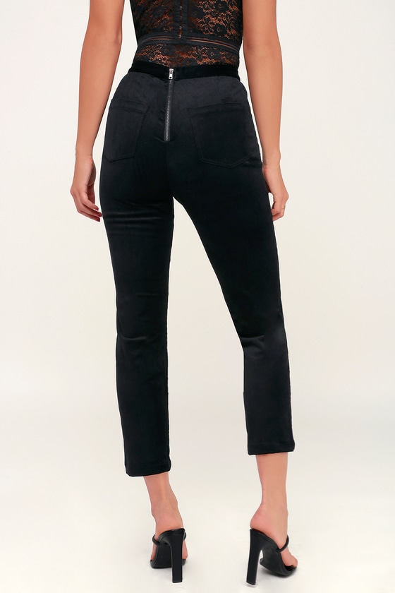 black velvet pants mens