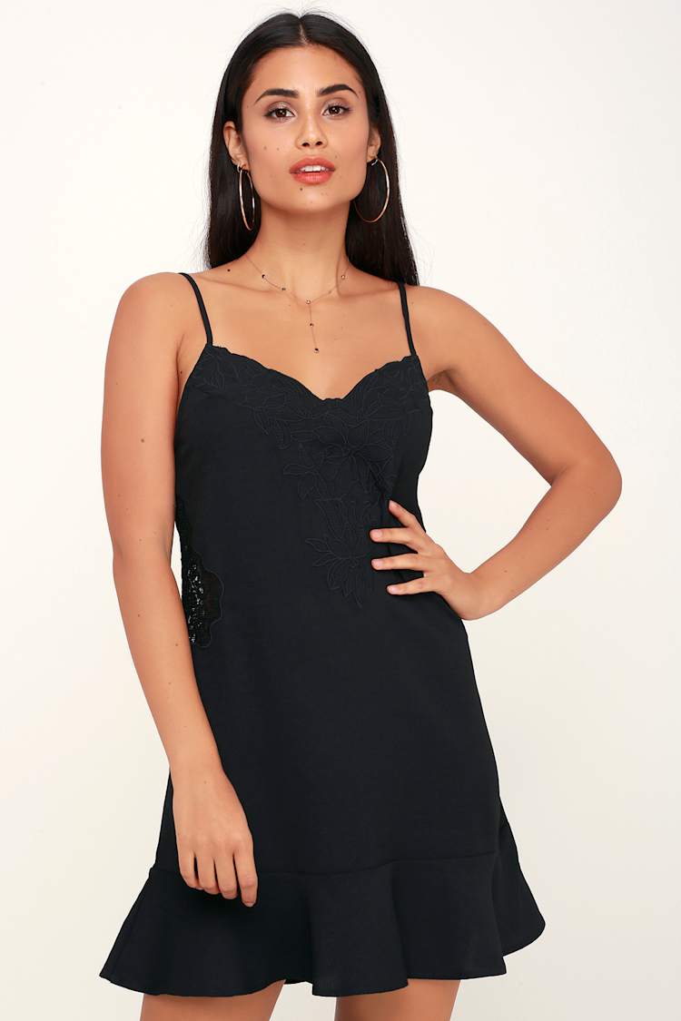 Sexy Black Dress - Lace Dress - Mini Dress - Slip Dress - Dress - Lulus Sexy Black Dress - Lace Dress - Mini Dress - Slip Dress - Dress - Lulus