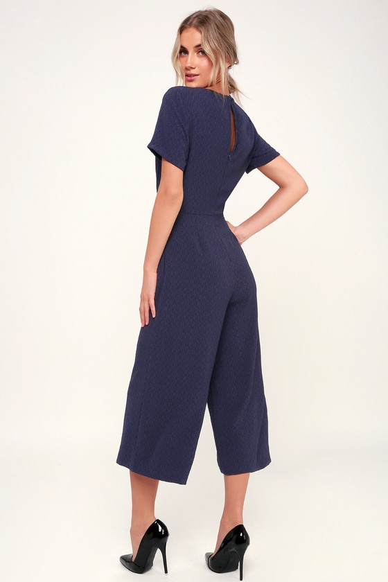 formal navy blue jumpsuit