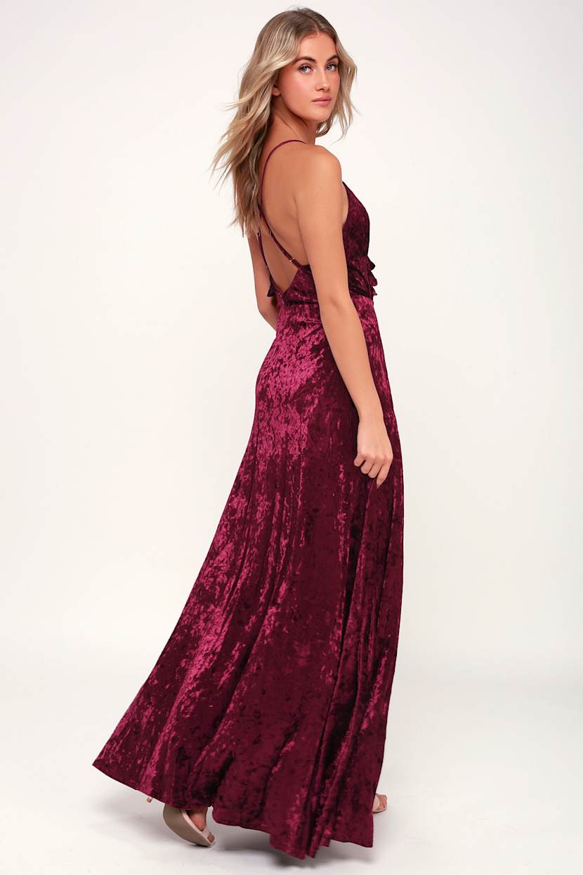 brown ruffle wedding guest dress Baltic Born Womens Kearny Ruffle Maxi Dress | Brown + Natural | Color: Brown Floral main image 0